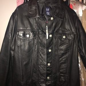 Black leather never been worn.